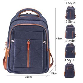 Large Capacity And Simple Men's Backpack Computer Bag (Option: 3 Style)